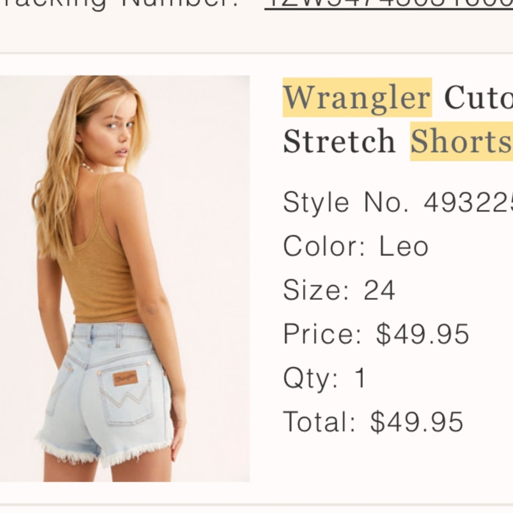 Wrangler Cutoff Stretch Shorts